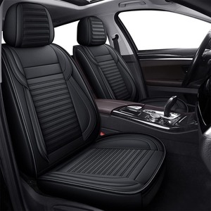 lot 3321 image: LINGVIDO Leather Car Seat Covers,Breathable and Waterproof Faux Leather Automotive Seat Covers for Cars SUV Truck Sedan,Universal Anti-Slip Driver Seat Cover with Backrest (Full Seat, Ice GrayBlack)