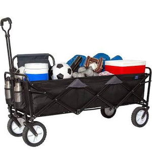 lot 3329 image: MacSports WTCX-100 Mac Sports Extended Wagon Bag & Storage, Long, Black