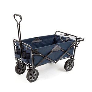 lot 3331 image: MacSports WTC-168 Folding Wagon with Folding Table Blue
