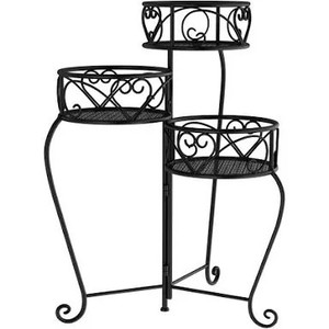 lot 3333 image: Pure Garden 50-lg1148 Plant Stand �� 3-tier Indoor Or Outdoor Folding Wrought ...