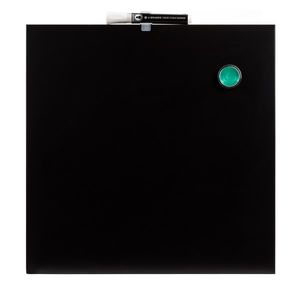 lot 2258 image: U BRANDS Magnetic Chalkboard 14 x 14 Black Chalkboard Surface Frameless 468U