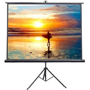 lot 8512 image: VIVO 100 Portable Projector Screen 43 Projection Pull Up Foldable Stand Tripod (PS-T-100)