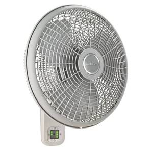 lot 8699 image: Lasko 16 in. 3-Speed Oscillating Wall Mount Fan with Remote Control, White