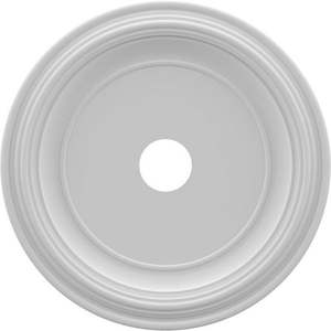 lot 2961 image: 22 OD x 3 12 ID x 1 12 P Traditional Thermoformed PVC Ceiling Medallion (Fits Canopies up to 13 12 )