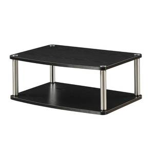 lot 2975 image: Convenience Concepts Designs2Go Two Tier Swivel Riser, Black
