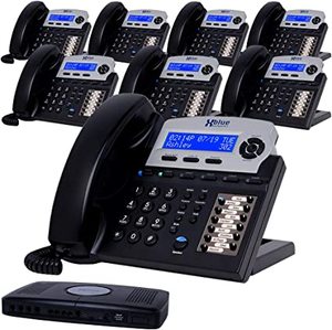 lot 2255 image: XBlue Networks Office Phones with Cords -8 Phones