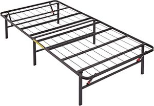 lot 2978 image: Amazon Basics Foldable Platform Bed Frame, Twin