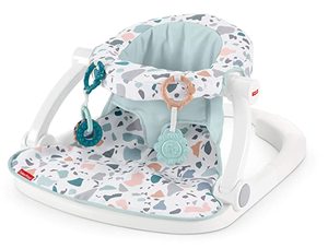 lot 2880 image: Fisher-Price Sit-Me-Up Floor Seat - Pacific Pebble Theme, Infant Chair