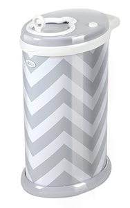 lot 2904 image: Ubbi Diaper Pale, Gray Chevron