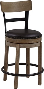 lot 11164 image: Ball & Cast Swivel Bar Stool - 29 Inch Height, Cappucino