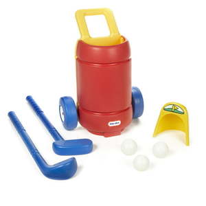 lot 2283 image: Little Tikes TotSports Easy Hit Toy Golf Set with 3 Balls 2 Kids Toy Golf Clubs and Cart Toy Sports Play Set For Toddlers Kids Girls Boys Ages 2 to 6 Year Old
