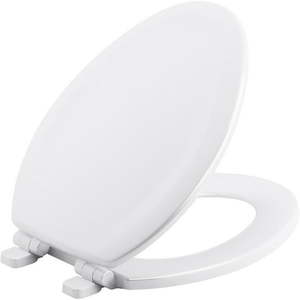 lot 5369 image: Kohler K-20466 Stonewood Elongated Toilet Seat - White
