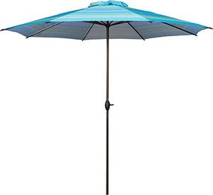lot 2195 image: Abba 11 Foot Patio Umbrella, Blue