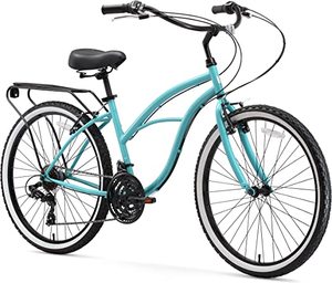 lot 2312 image: Sixthreezero Around The Block Womens Beach Cruiser Bike - Retail $479.99