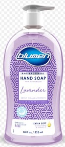 lot 2994 image: Blumen Lavender Antibacterial Hand Soap, Box Of 12, 18oz Each