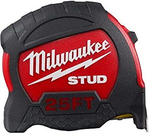 lot 5373 image: Milwaukee 25ft Wide Blade Measuring Tape