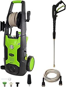 lot 2250 image: Greenworks 2000 PSI 13 Amp 1.2 GPM Pressure Washer with Hose Reel GPW2002 (B01CA4PYNG)