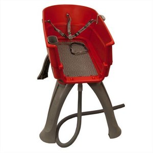 lot 2251 image: PSUSA Booster Bath Elevated Pet Bathing, Red