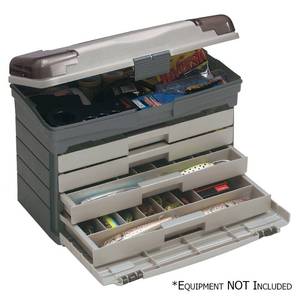 lot 2378 image: Plano Guide Series Drawer Utility Tackle Box Case Organizer for Fishing Storage