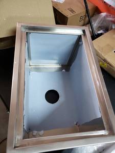 lot 2386 image: Drop in Stainless Steel Kitchen Sink, Single Bowl