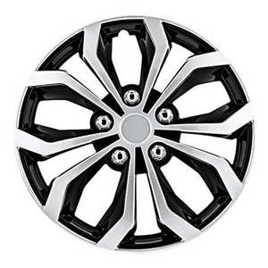 lot 2396 image: Pilot WH553-15S-BS 15 Spyder Performance BlackSilver Wheel Cover Universal Fit 4 Covers
