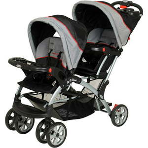 lot 2435 image: Baby Trend Sit N Stand Plus Double Stroller, Millennium - Retail $189.99