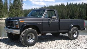 lot 1451 image: 2 Bushwacker Ford Cut Out Fender Flares Rear Pair, 51x 2, Black,
