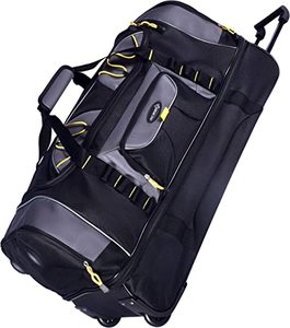 lot 1456 image: TPRC Sierra Madre II Upright Rolling Duffel Bag, BlackGray, 30-Inch