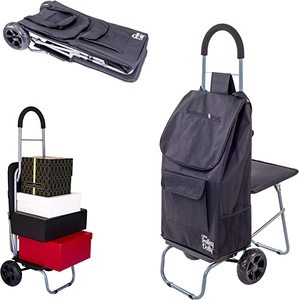 lot 1467 image: DBest Products Black Trolley Dolley Stair Climber BTD, Hermosa Beach, 43 x 16.5 x 74cm
