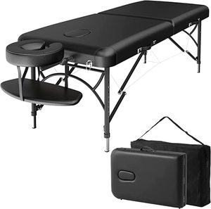 lot 2283 image: Cloris Aluminum Massage Bed, Black