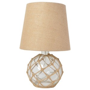 lot 2275 image: Small Glass Table Lamp