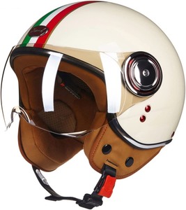 lot 2427 image: BEON B110A Engine Helmet - XL - Luxury Interior, Anti-Scratch Light Mirror Visor