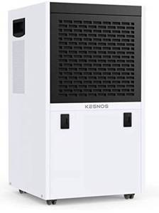lot 77004 image: Kesnos 155 Pints Commercial Dehumidifier for Basements, Library, Showrooms, Underground Engineering, Storage Rooms, Warehouse in Large Spaces up to 7500 Sq. Ft, with Continuous Drain Hose