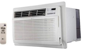 lot 77010 image: LG Electronics 11,800 BTU 115-Volt Through-the-Wall Air Conditioner LT1216CER Cools 550 Sq. Ft. with ENERGY STAR and Remote