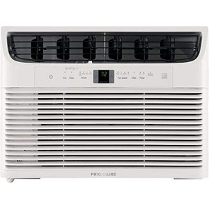 lot 77013 image: Frigidaire Energy Star 10,000 BTU 115V Window-Mounted Compact Air Conditioner with Full-Function Remote Control