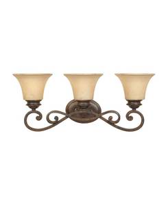 lot 77022 image: Designers Fountain Mendocino 3 Light Bath Bar