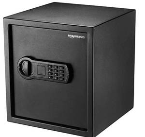lot 77025 image: Amazonbasics Security Safe 40 L 1.2 Cubic Feet - Black