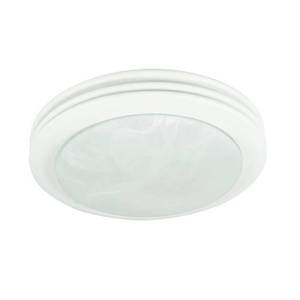lot 77076 image: Hunter Saturn 80 CFM Decorative Bathroom Exhaust Fan with Light in Satin White