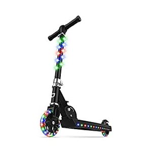 lot 77080 image: Jetson Electric Bike Jupiter Folding Kick Scooter, LED Light-Up, Adjustable Handle Bar, for Kids Ages 5 , Black (B0765Q57Y3)