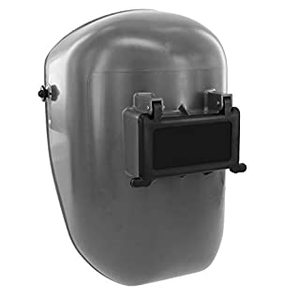 lot 77082 image: Fibre-Metal by Honeywell Tigerhood Classic Thermoplastic Welding Helmet with Speedy Loop Hard Hat Mount, Gray (5906GY) (B007NL1S5K)