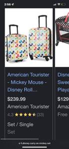 lot 3669 image: Super cute hard case suitcase set