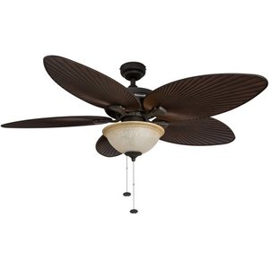 lot 42 image: 52 Honeywell Palm Island Bronze Ceiling Fan
