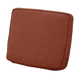 lot 51 image: Classic Accessories Montlake FadeSafe Water-Resistant Patio Lounge Back Cushion 21 x 22 x 4 inch Heather Henna