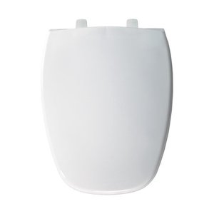 lot 64 image: Bemis 124-0205 Elongated Plastic Toilet Seat - White