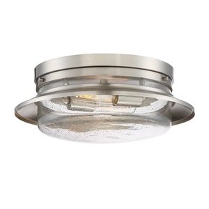 lot 74 image: Designers Fountain 91521-SP Dover 2 Light Flush Mount