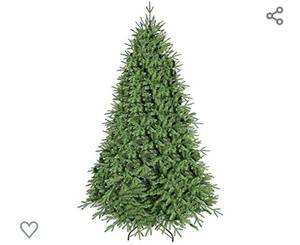 lot 307 image: MAKEATREE 7FT Artificial Christmas Tree,Unlit Premium Hinged Spruce Artificial Christmas Tree 2121 Tips and Solid Metal Stand Easy to Assemble with Christmas Tree Stand (7FT 2121tips-A)