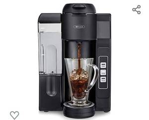 lot 314 image: BELLA Single Serve Coffee Maker, Dual Brew K-Cup Pod or Ground Coffee Brewer, Adjustable Drip Tray for Personal Travel Mugs, Large Removable Water Tank, Black