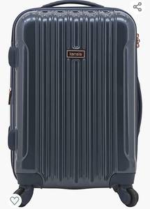 lot 332 image: kensie Womens Alma Hardside Spinner Luggage, Rose Gold, Carry-On 20-Inch