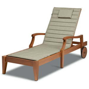 lot 108 image: Classic Accessories Storigami Water-Resistant Chaise Lounge Cushion 80 x 26 inch Heather Grey, pack of 2