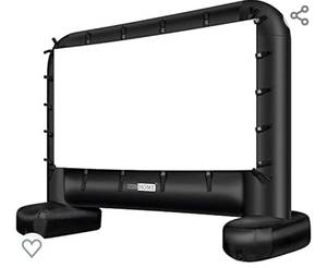 lot 143 image: VIVOHOME 14 Feet Indoor and Outdoor Inflatable Blow up Mega Movie Projector Screen with Carry Bag for Front and Rear Projection